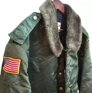 Vintage Tuffy Jac Green Bomber Flight Jacket